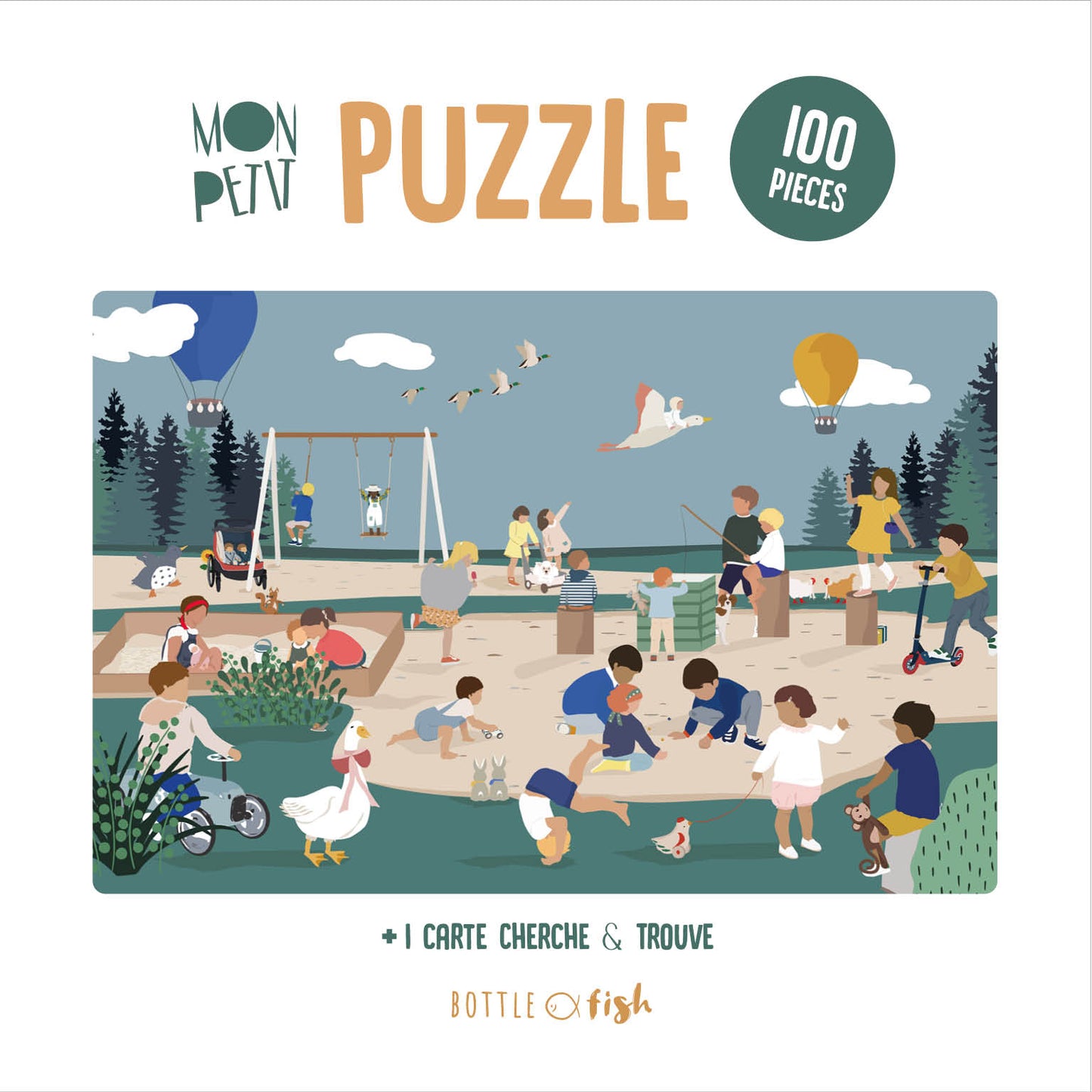 Puzzle "L'été au parc" 100 pièces