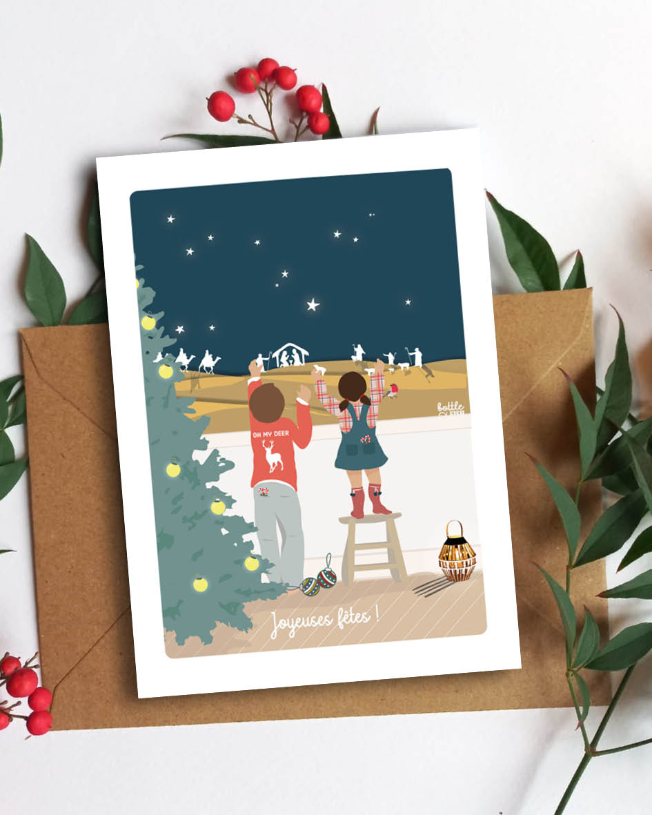 Carte de Noël Décoration