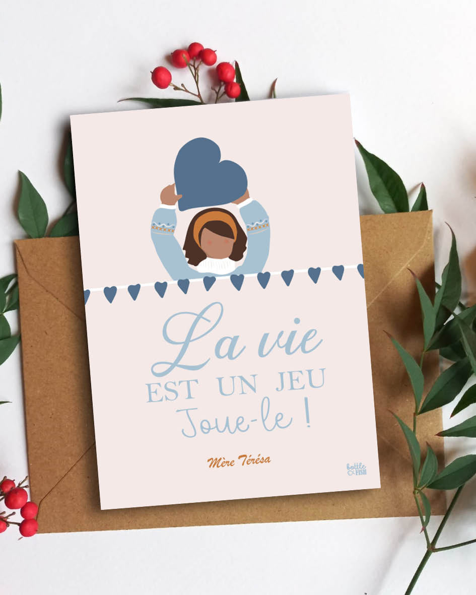 Carte La vie de Mère Teresa - fille