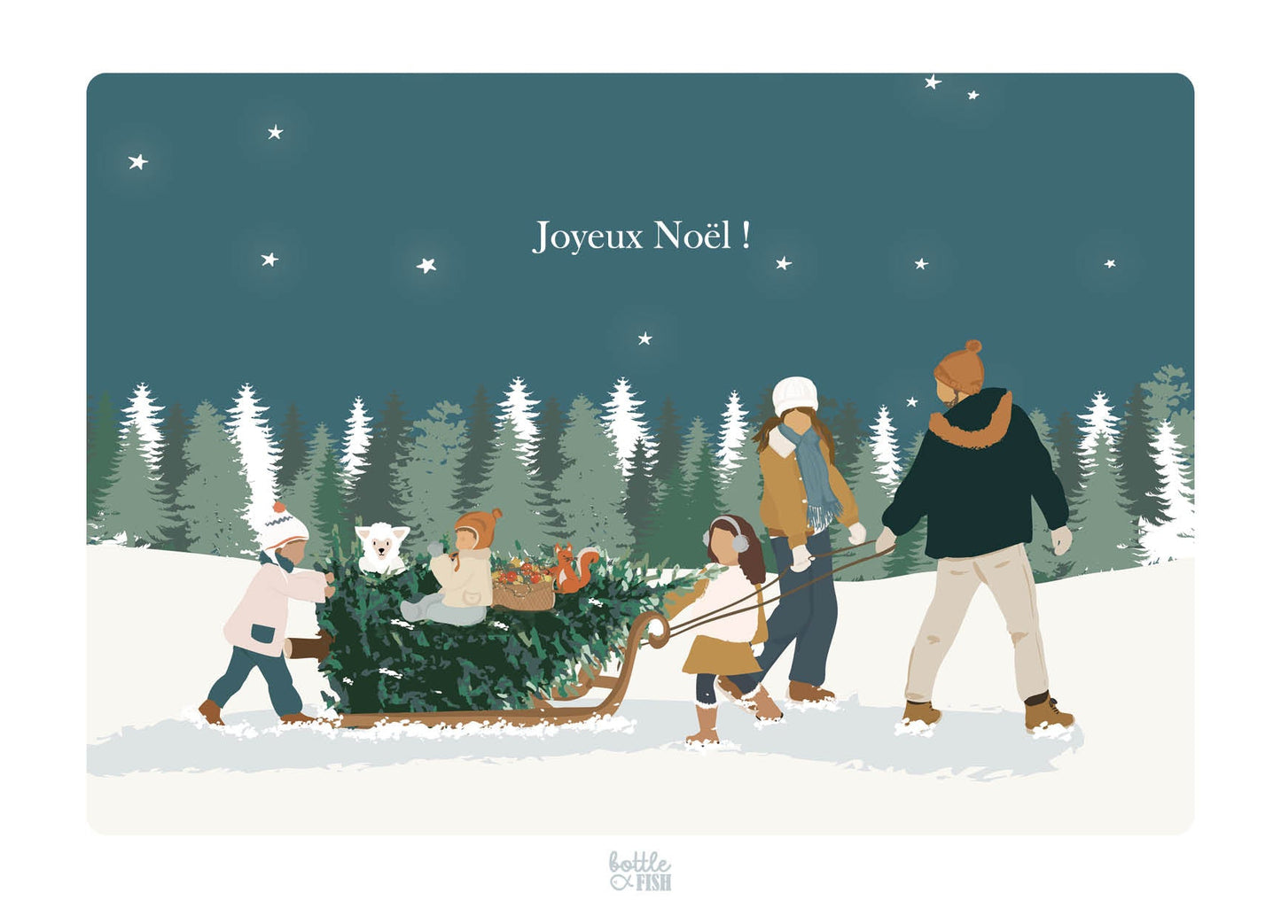 Carte Sapin de Noël