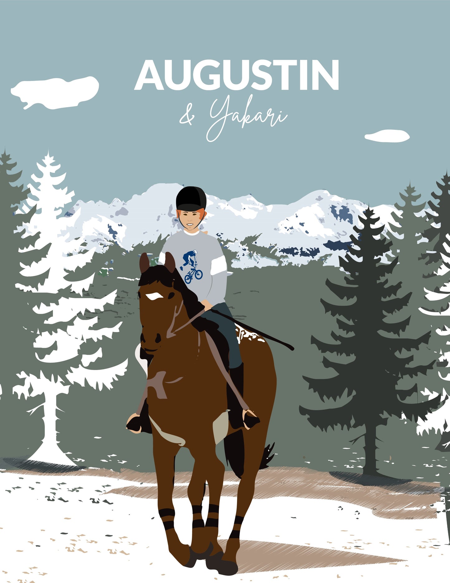 Affiche Grand Sportif Equitation