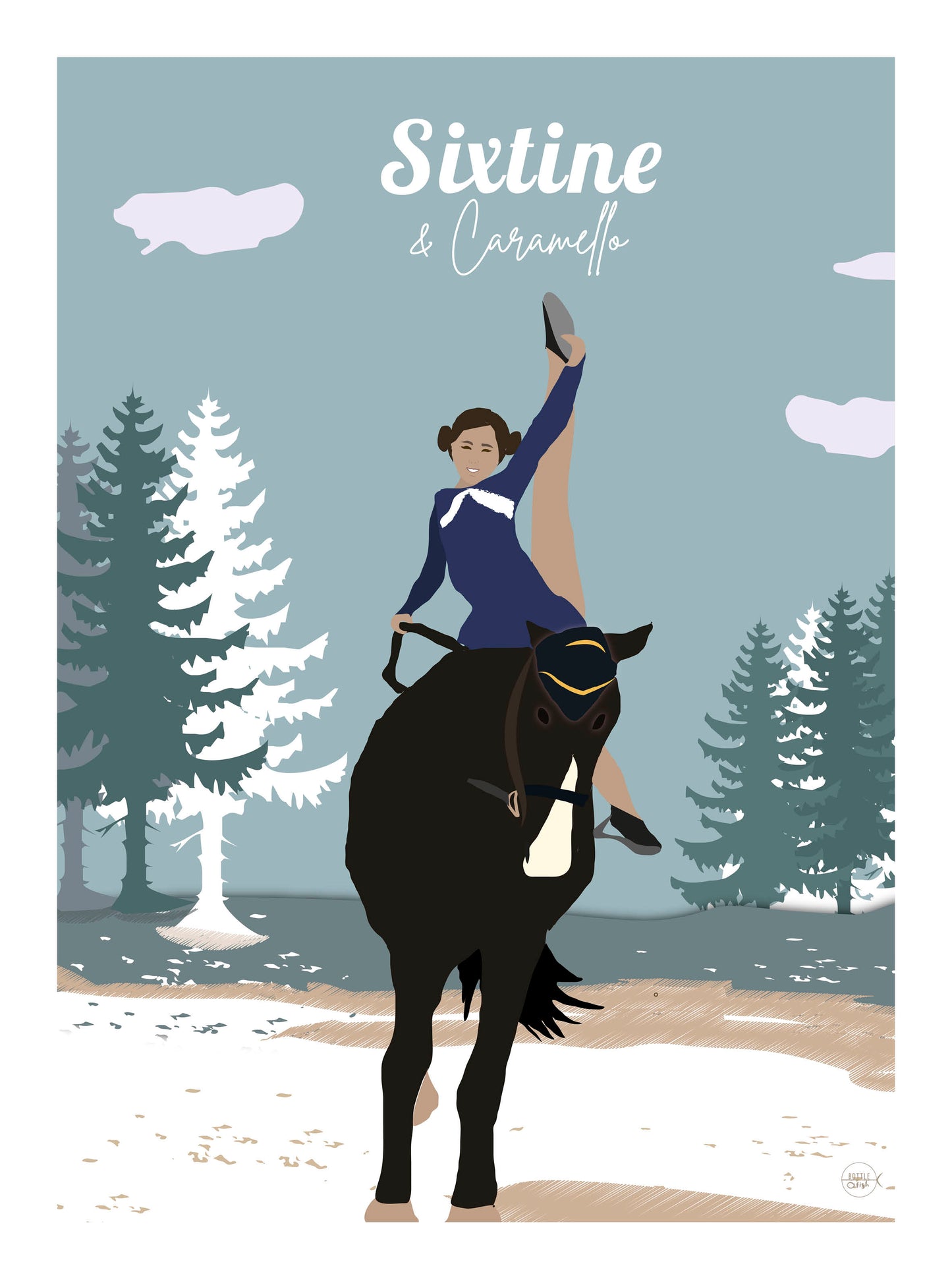 Affiche Grand Sportif Equitation