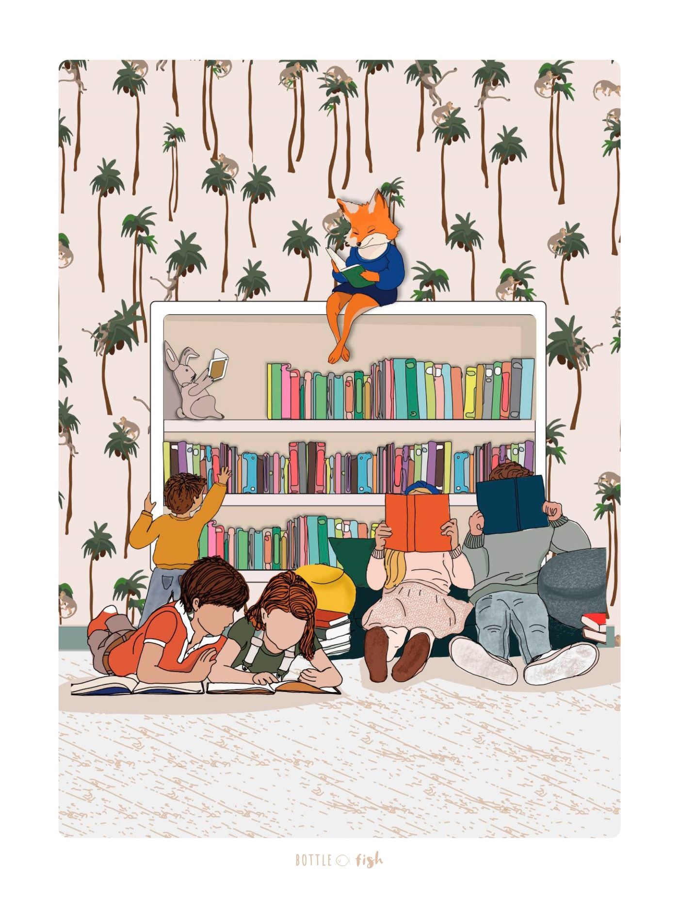 Affiche Les petits lecteurs