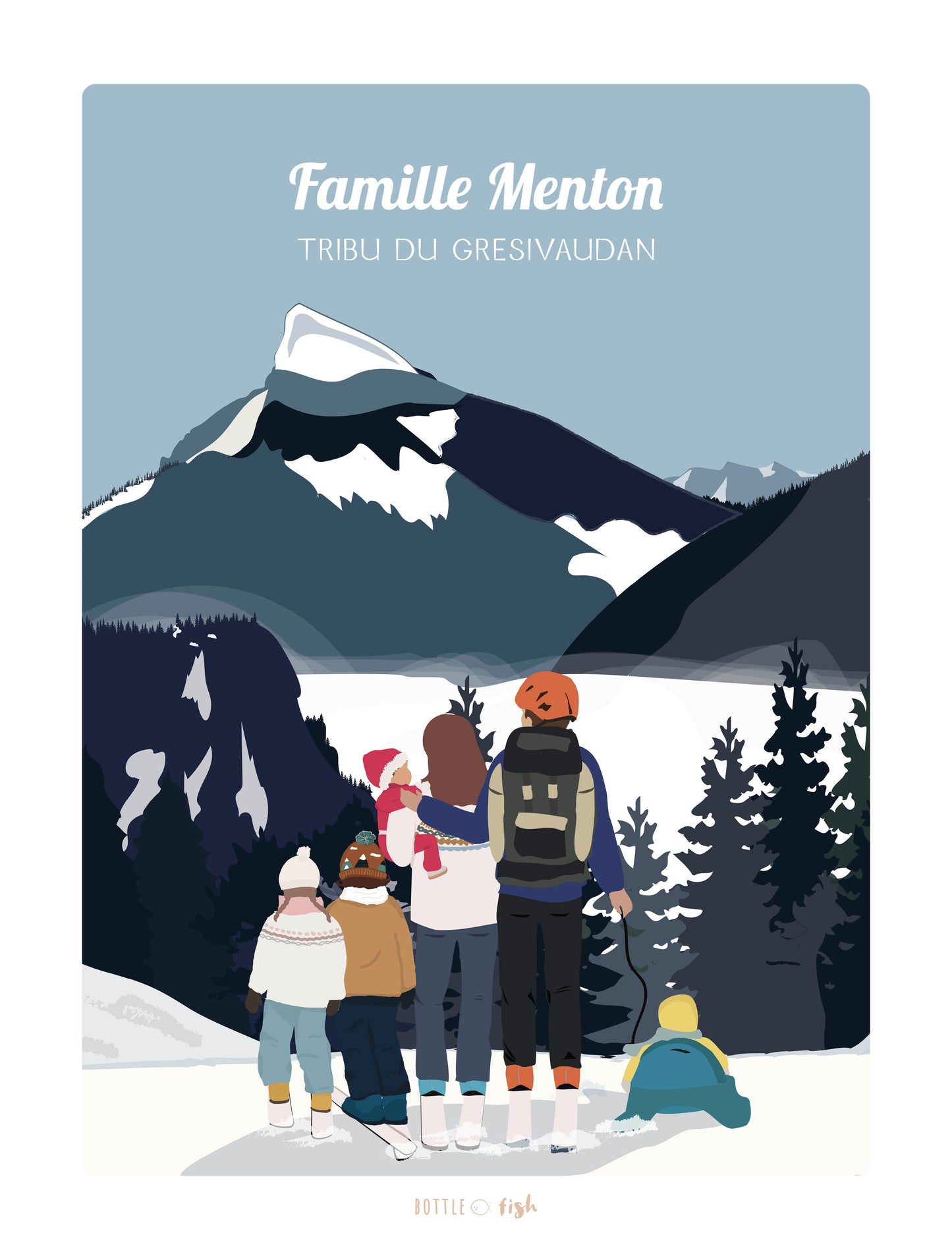 Affiche Famille personnalisée