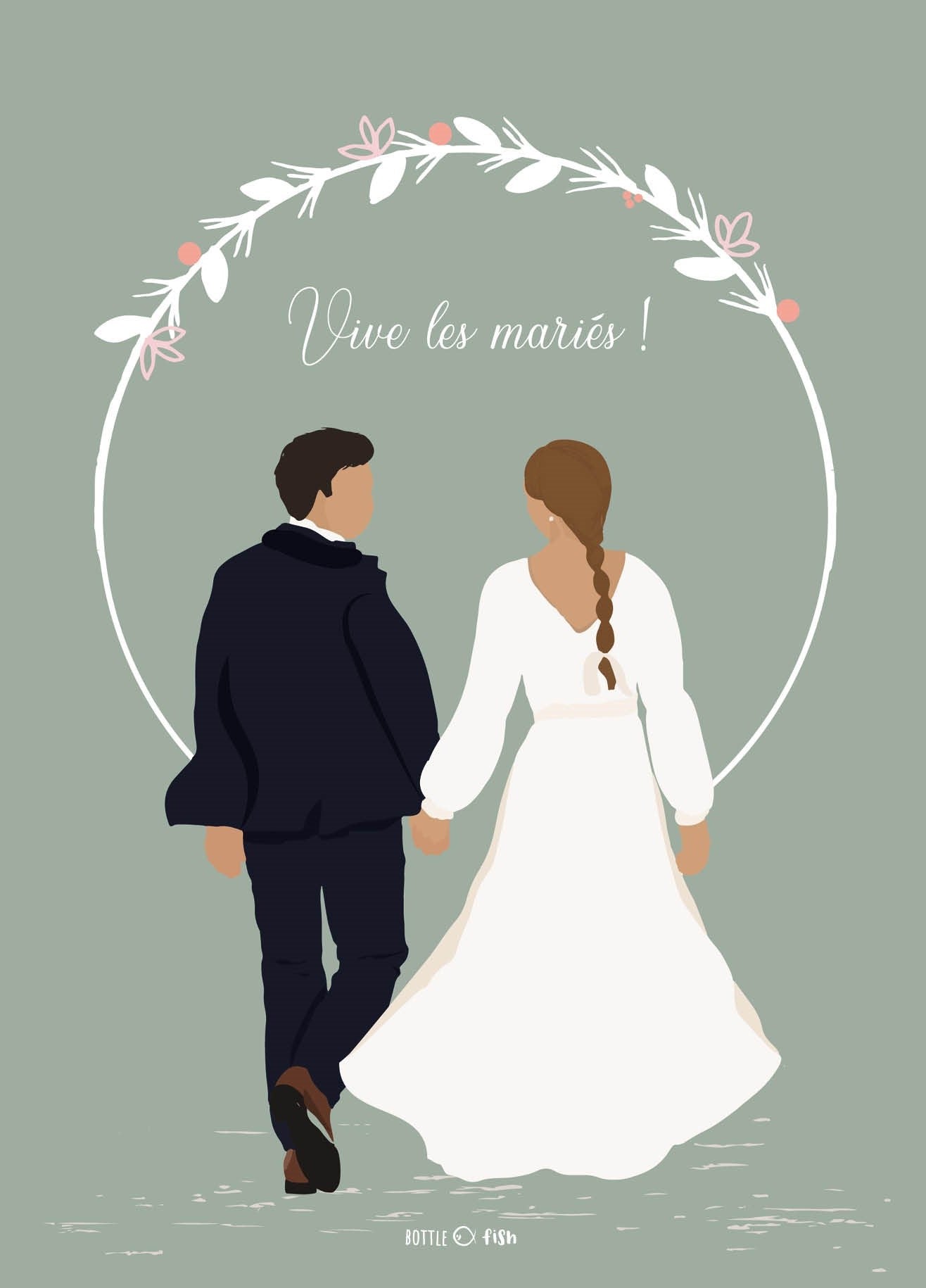 Carte Vive les mariés