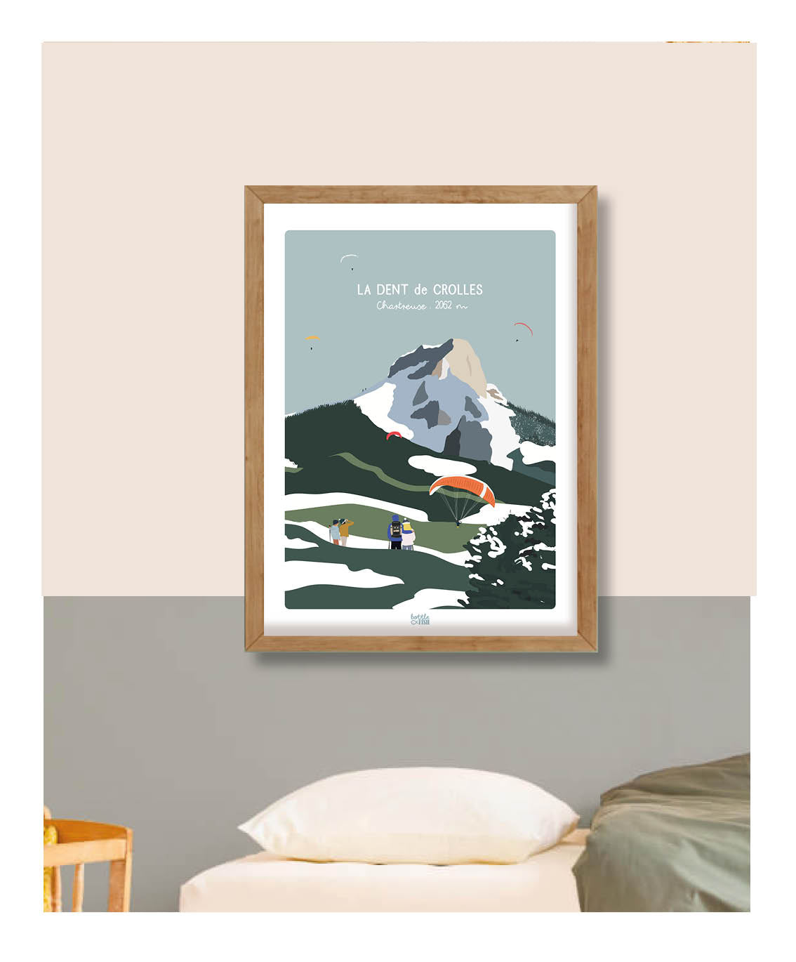 Affiche Dent de Crolles Hiver
