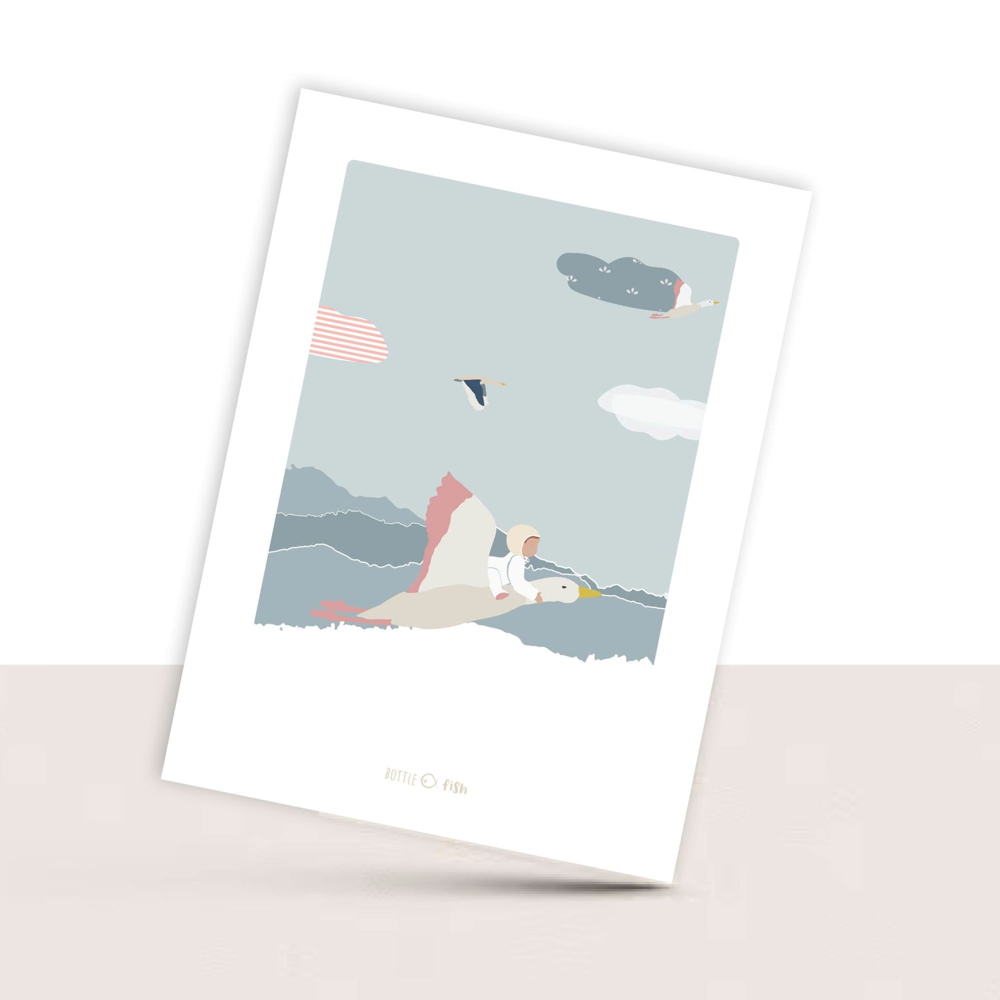 Carte Naissance Oie fille