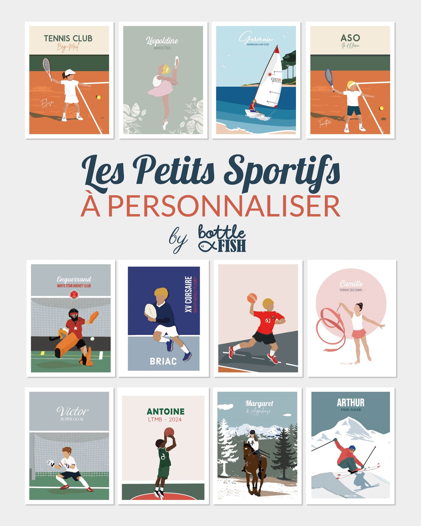 Affiche Petit Sportif personnalisée