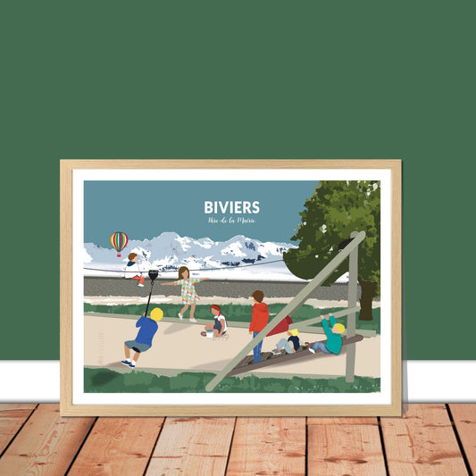 Affiche Biviers, la tyrolienne