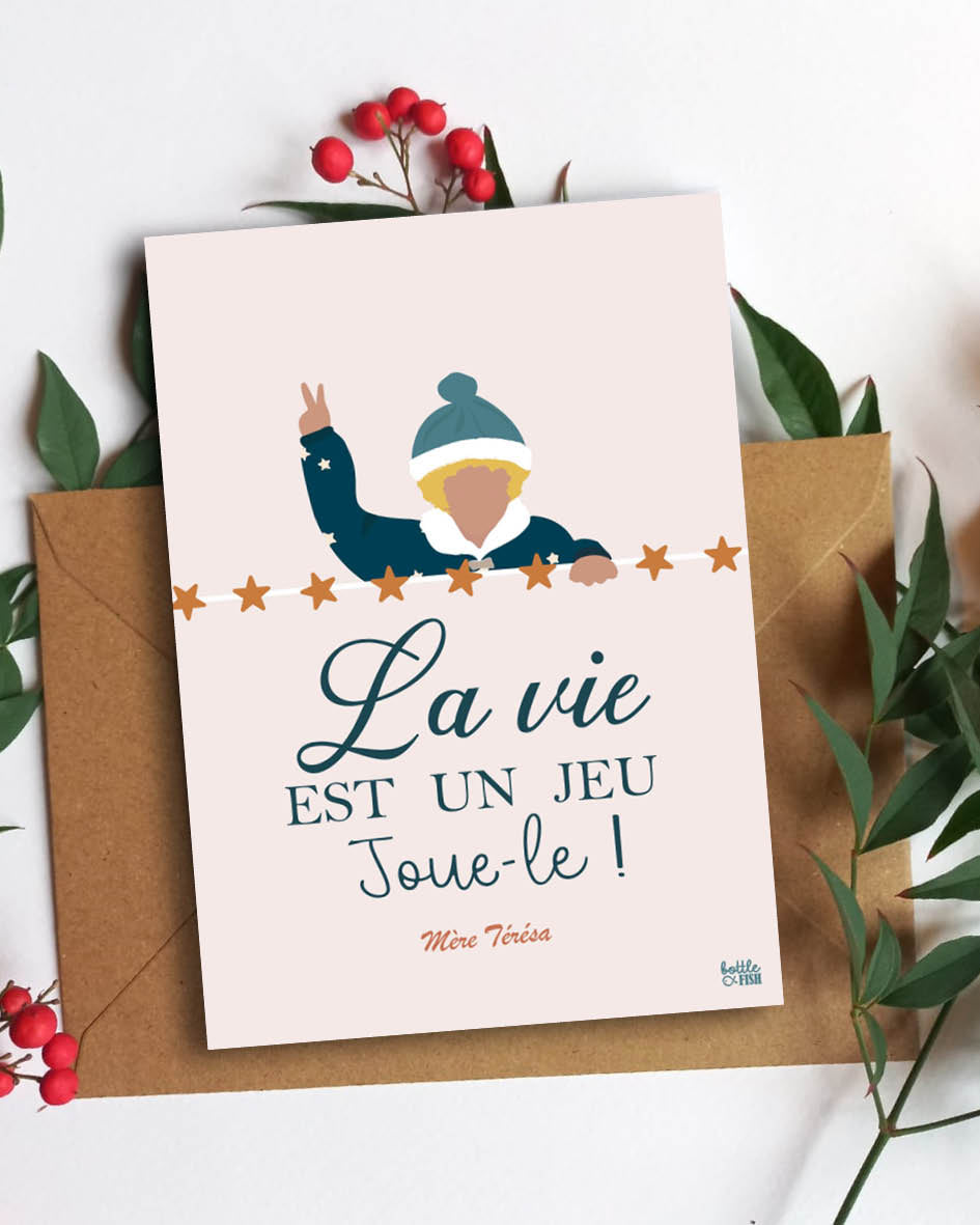 Carte La vie de Mère Teresa - garçon