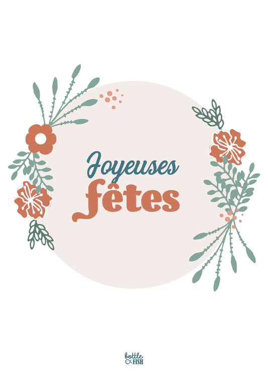 Carte Couronne de Noël