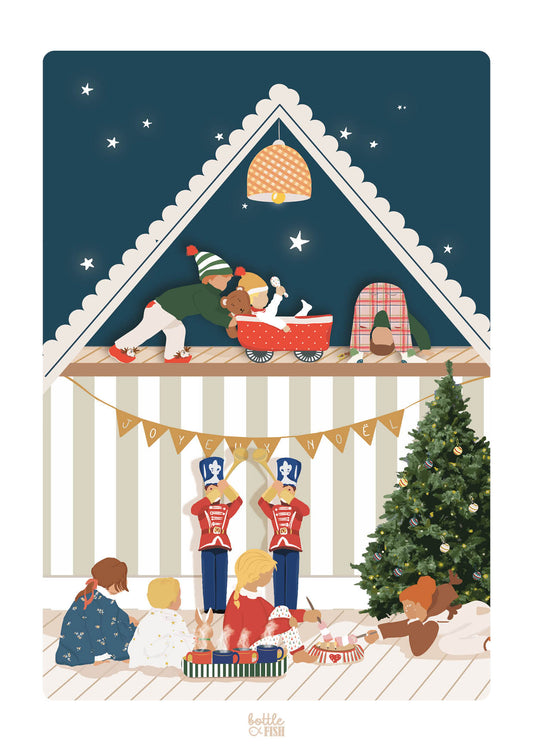 Carte Maison de Noël