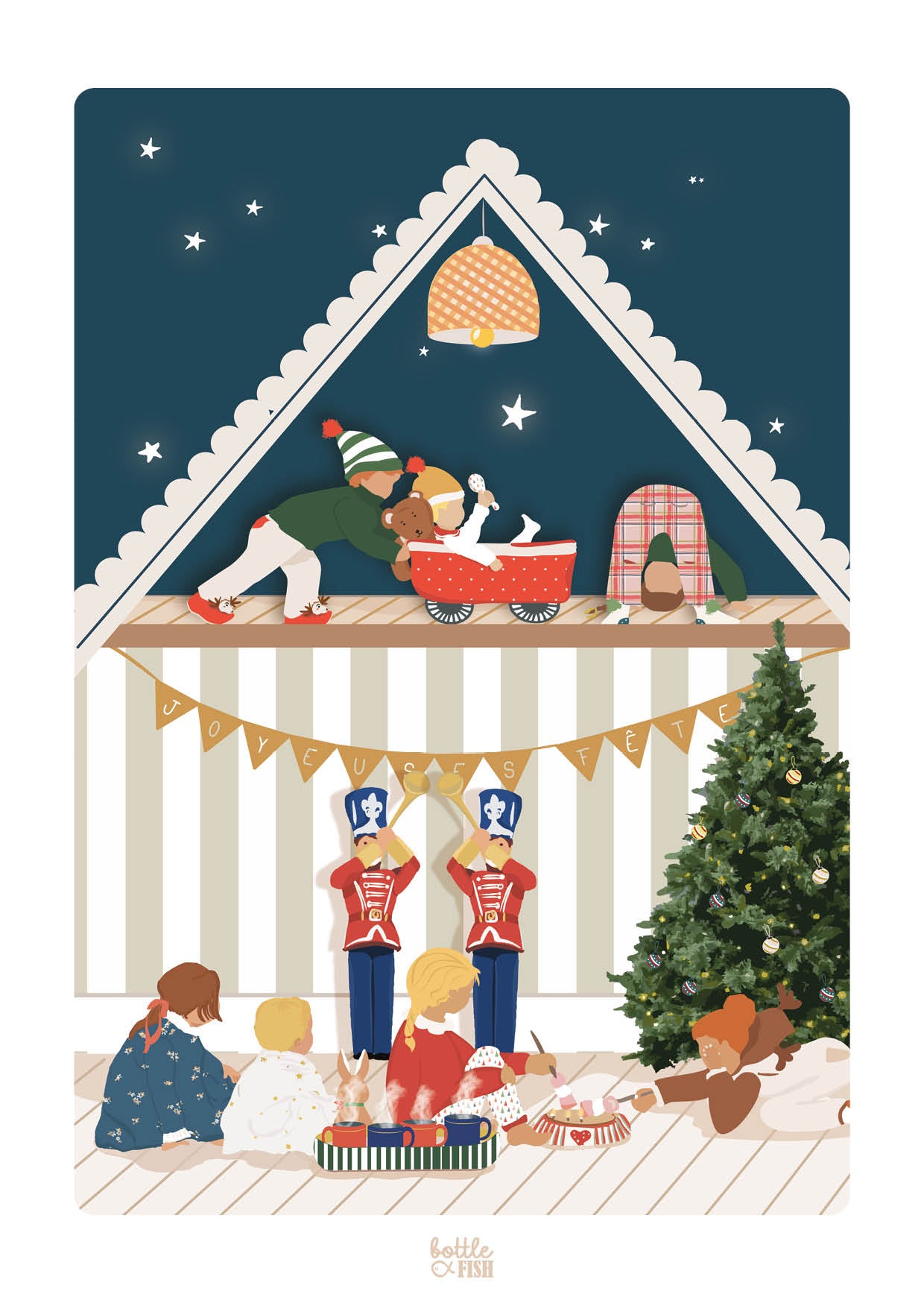 Carte Maison de Noël