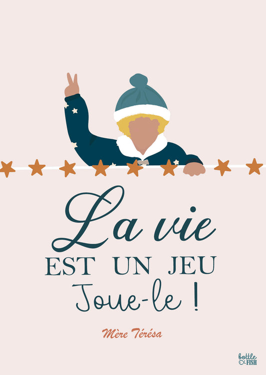 Carte La vie de Mère Teresa - garçon