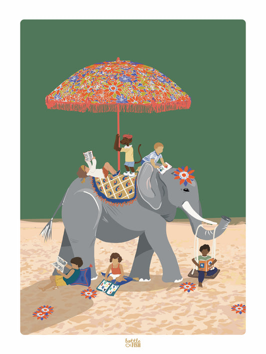 Affiche L'Eléphant-lire