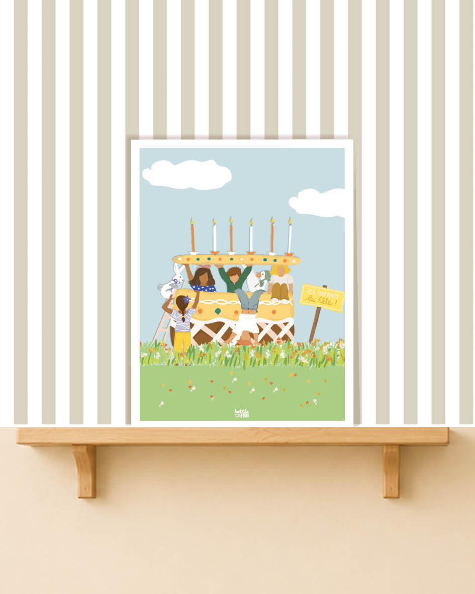 Affiche Fête d'anniversaire