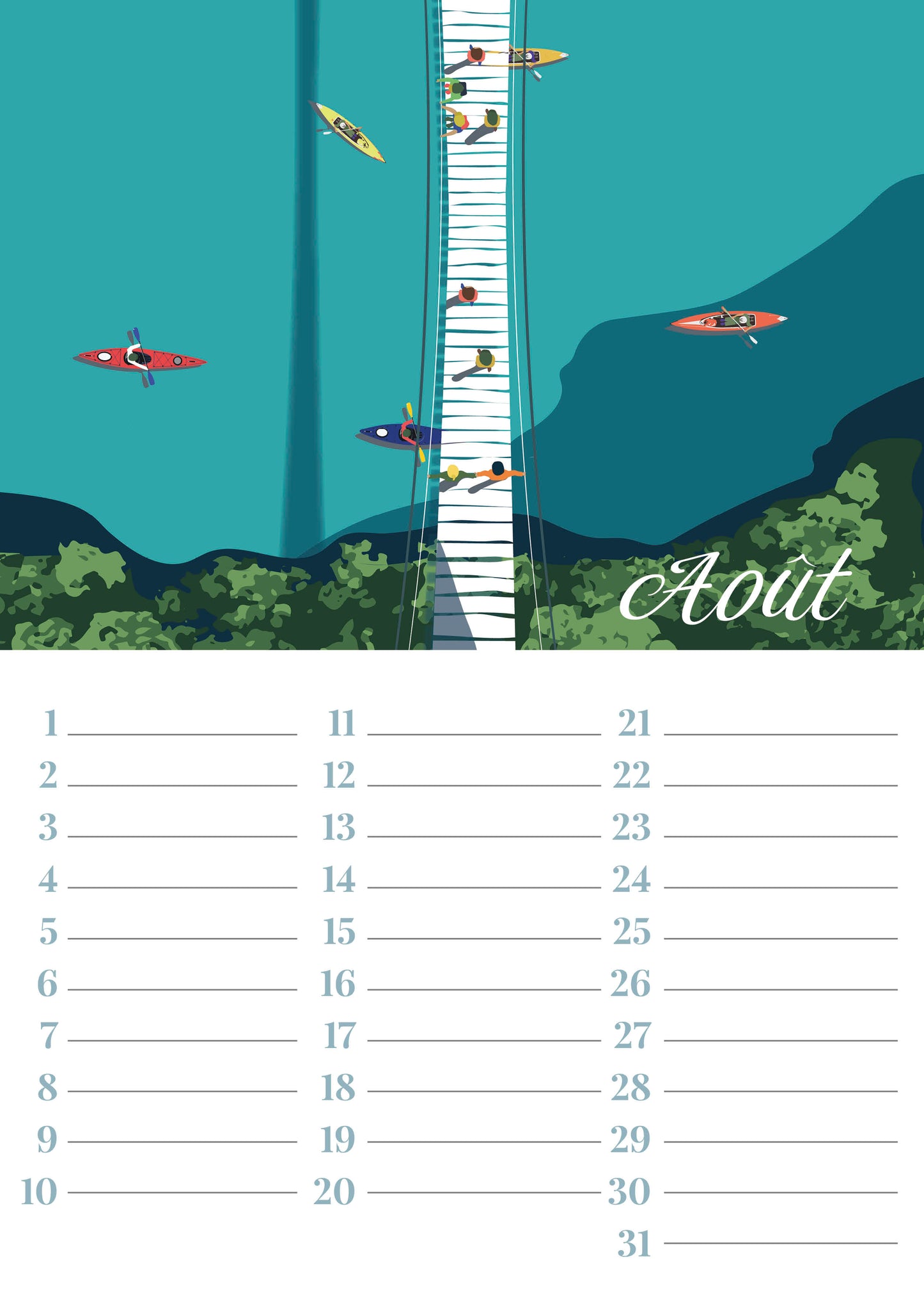 Calendrier perpétuel Montagne