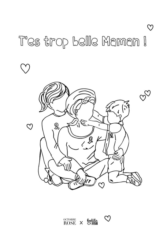 Coloriage Octobre Rose