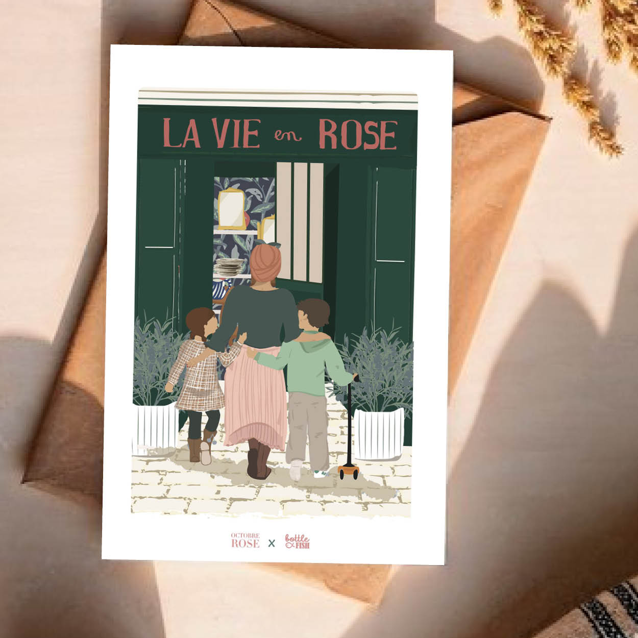 Carte Octobre Rose Enfants