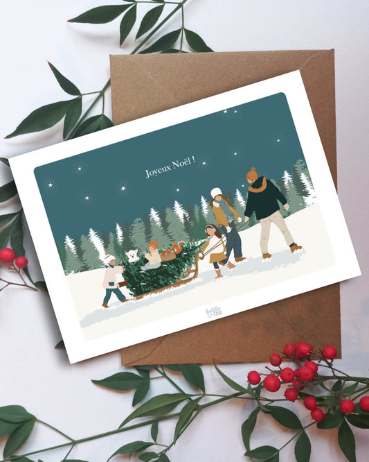 Carte Sapin de Noël