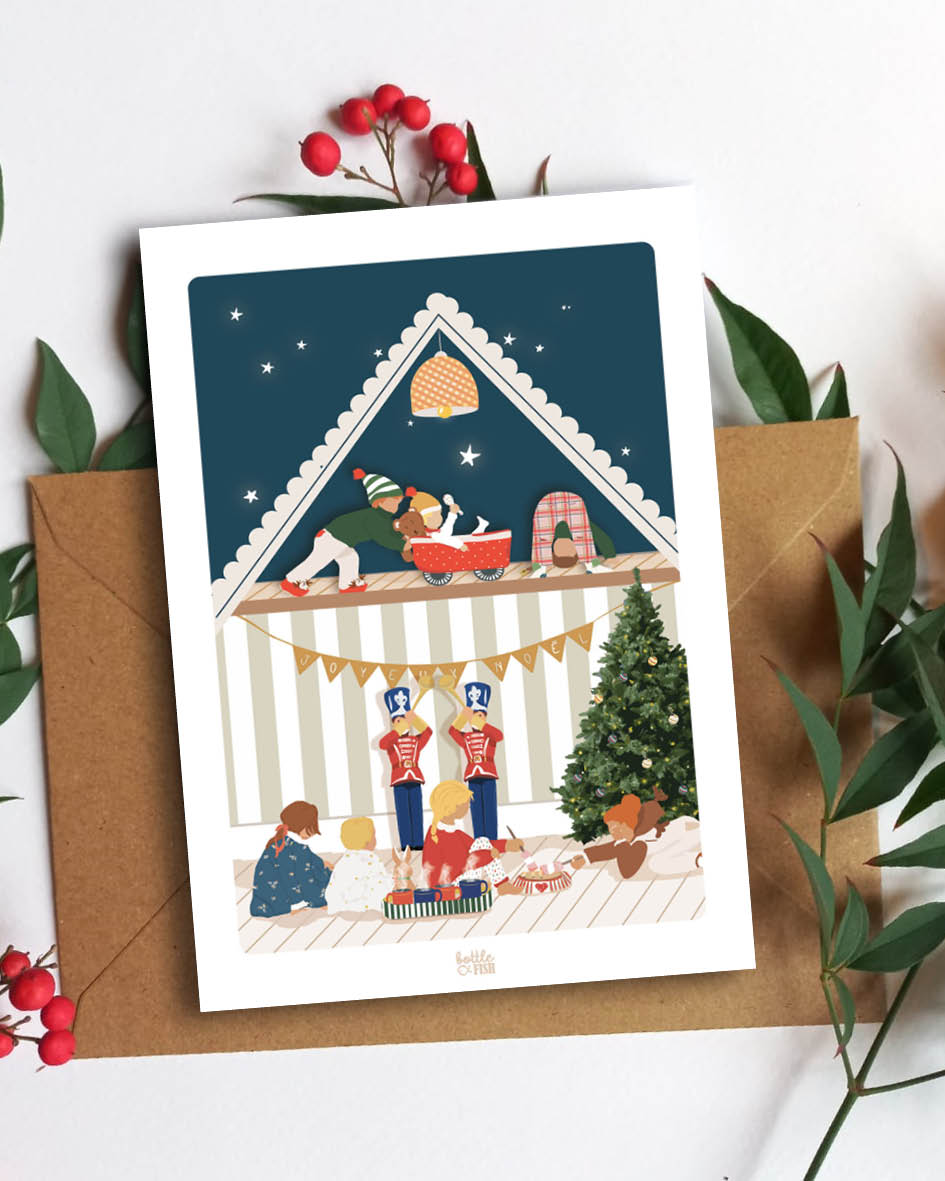 Carte Maison de Noël